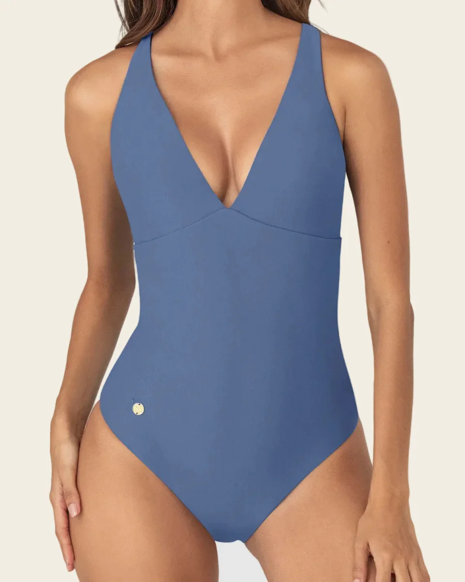 Traje de baño entero escote profundo - Imagen 4