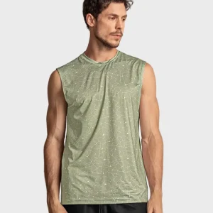 Camiseta manga sisa deportiva y de secado rápido para hombre
