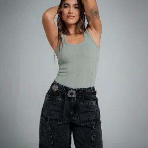 BLUSA AJUSTADA LARGO MEDIO MANGA SISA RO