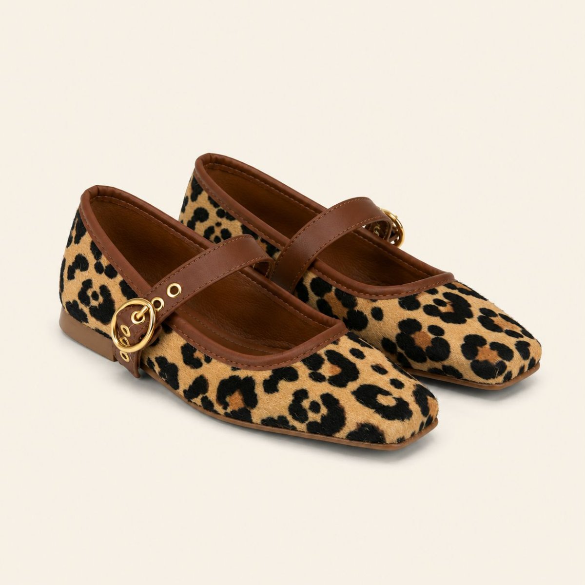 PISO NUEVE | PAQUETE DE 6 PARES DE BALERINAS MUJER COLOR ANIMAL PRINT - Imagen 4