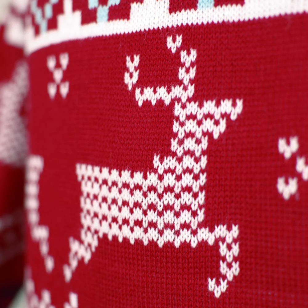 Jersey de Navidad para Niña y Niño Rojo Clásico Estrellas Polares - Imagen 6