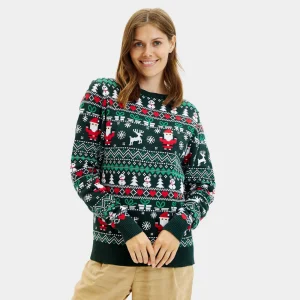 Jersey de Navidad Parejas Green Christmas Algodón Orgánico
